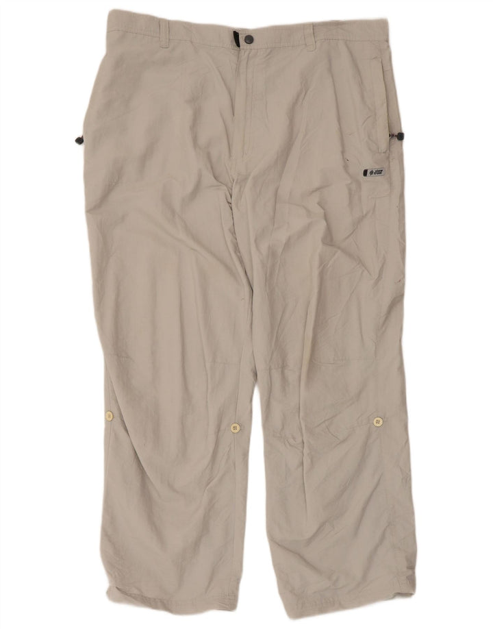 Marks & Spencer Pantalon Cargo Droit W40 L29 Femme Gris Polyamide