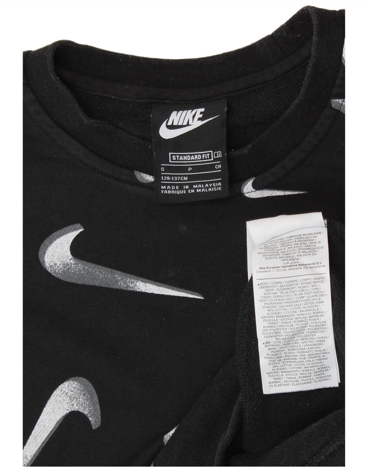 NIKE Sweat-shirt graphique coupe standard pour fille 8-9 ans, petit noir