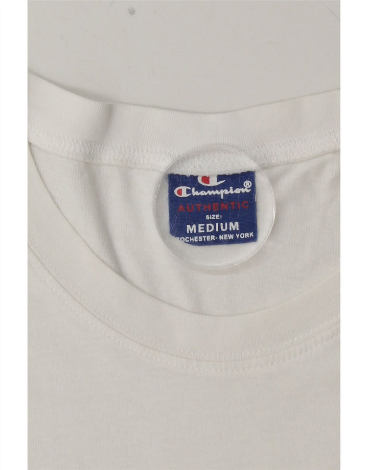 CHAMPION T-Shirt Graphique Homme Blanc Moyen