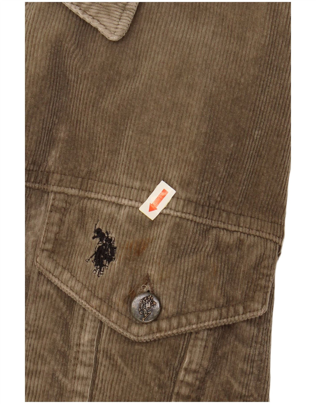 POLO AMÉRICAIN ASSN. Veste en velours côtelé pour homme UK 42 XL Beige