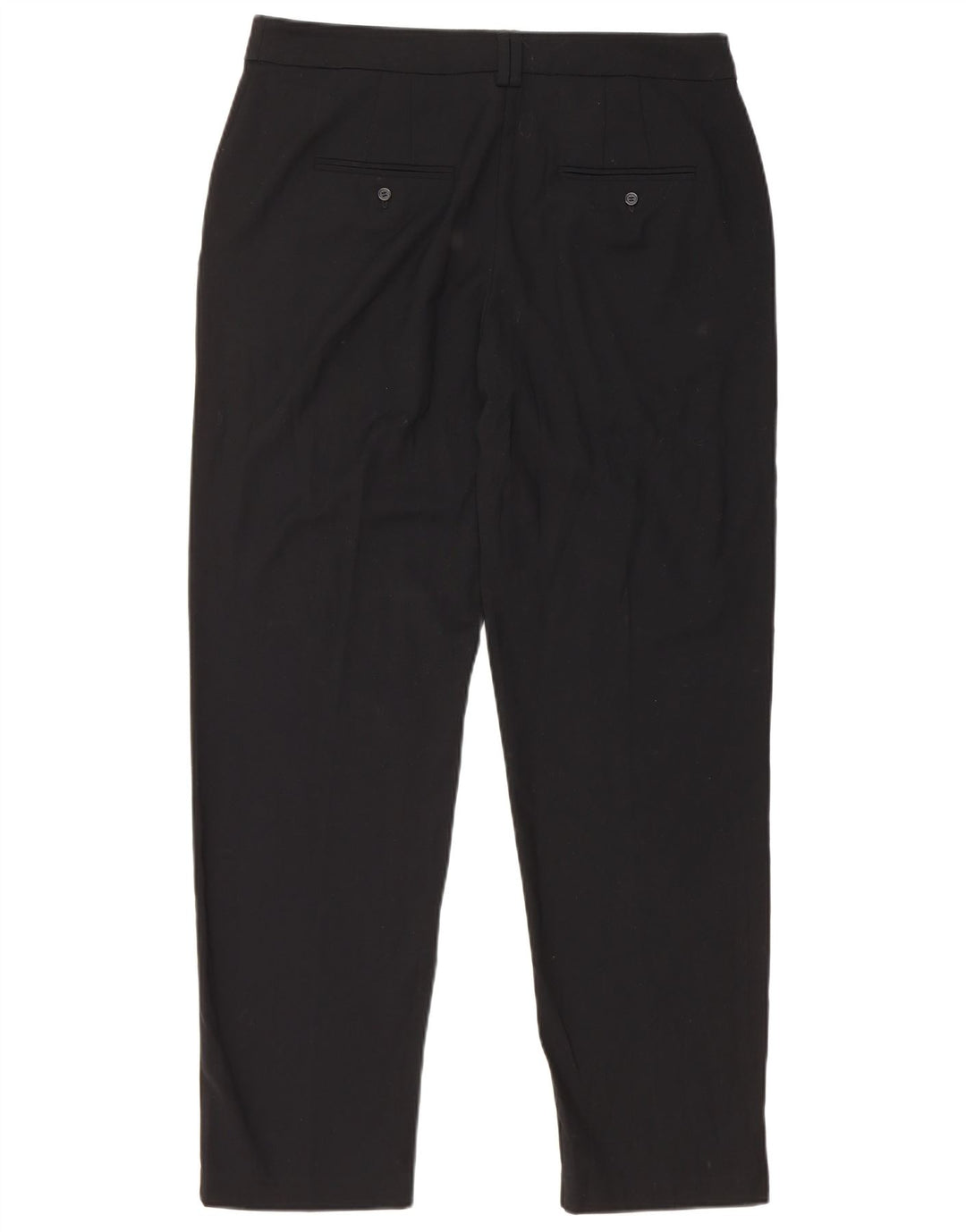 Marks & Spencer Pantalon Chino Femme UK 12 Medium W34 L29 Noir