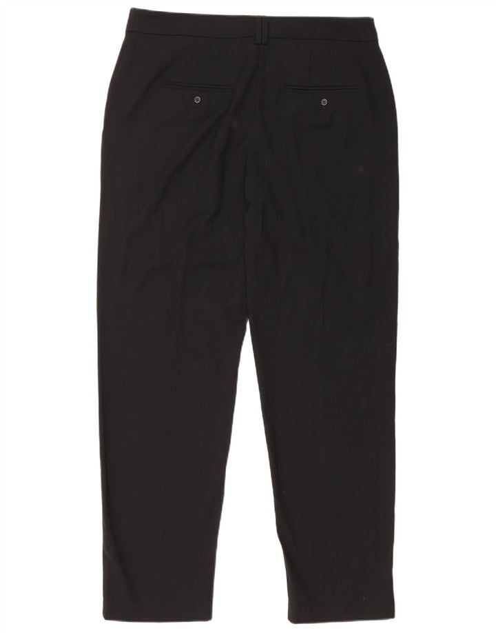 Marks & Spencer Pantalon Chino Femme UK 12 Medium W34 L29 Noir