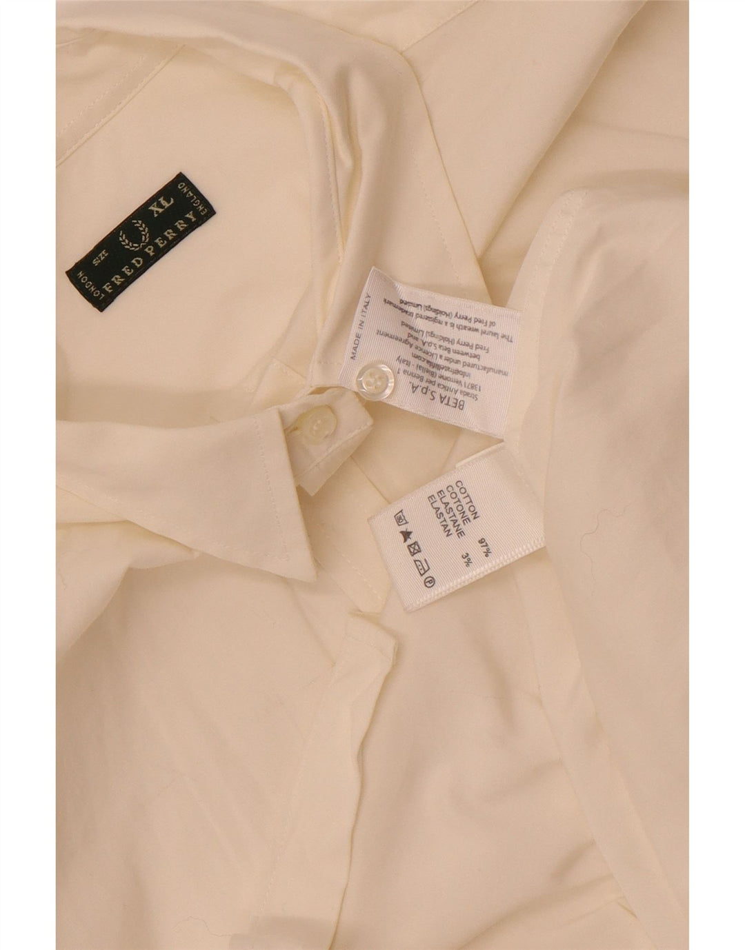 Fred Perry Chemise Femme UK 18 XL Coton Blanc