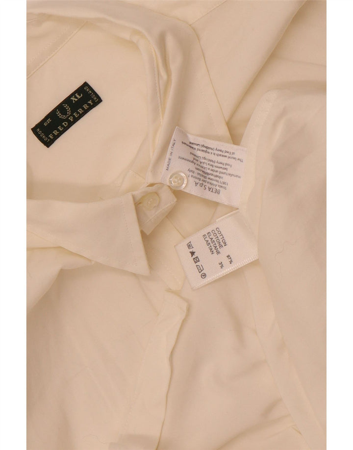 Fred Perry Chemise Femme UK 18 XL Coton Blanc