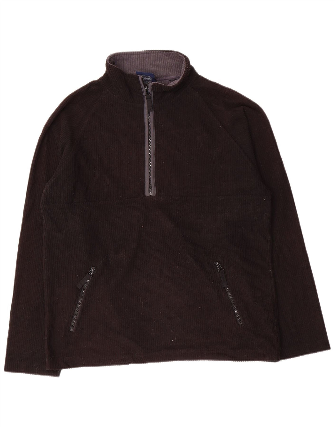 Marks & Spencer Pull polaire à col zippé Blue Harbour pour homme, petit, noir