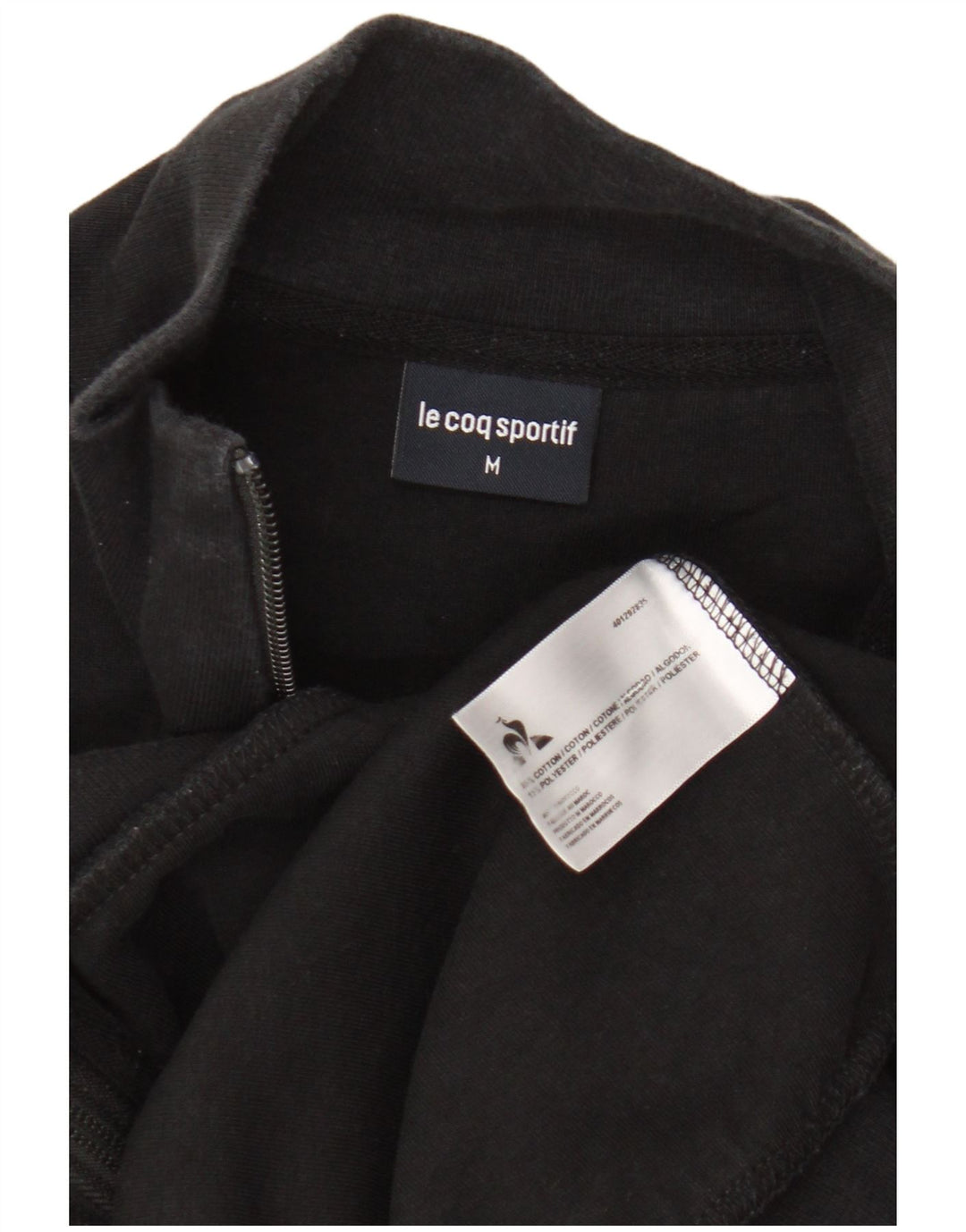 Le Coq Sportif Veste De Survêtement Noir Moyen Coton Homme