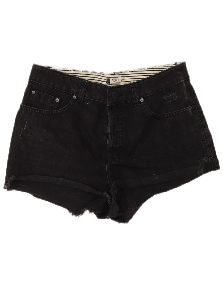 Roxy Womens Denim Hot Pants W29 Coton Noir Moyen