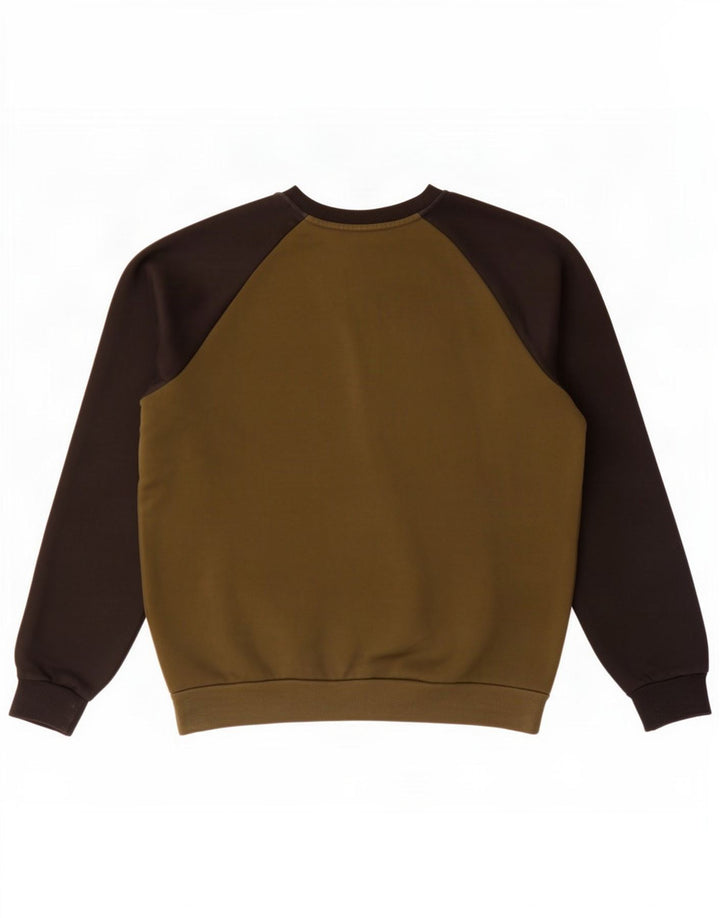 Puma Sweat-Shirt Graphique Homme Kaki Colorblock Coton