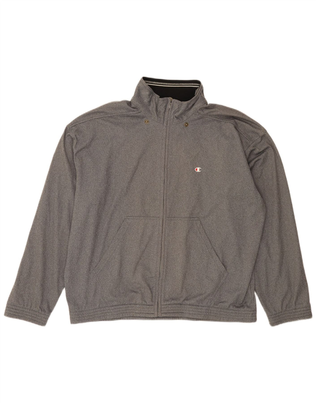 CHAMPION Veste de survêtement coupe ample pour hommes, grand gris, polyester