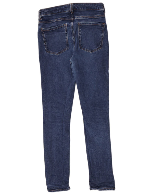 Marks & Spencer Womens The Lily Slim Jeans UK 14 Medium W30 L28 Blue Cotton