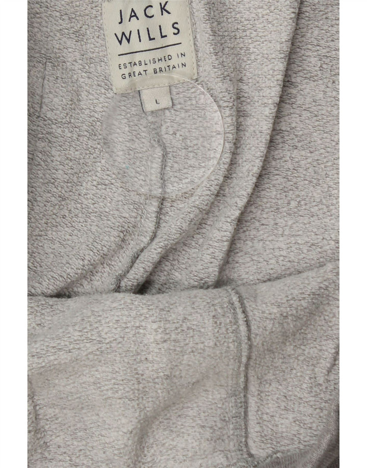 Jack Wills Pantalon de survêtement graphique pour hommes, grand coton gris