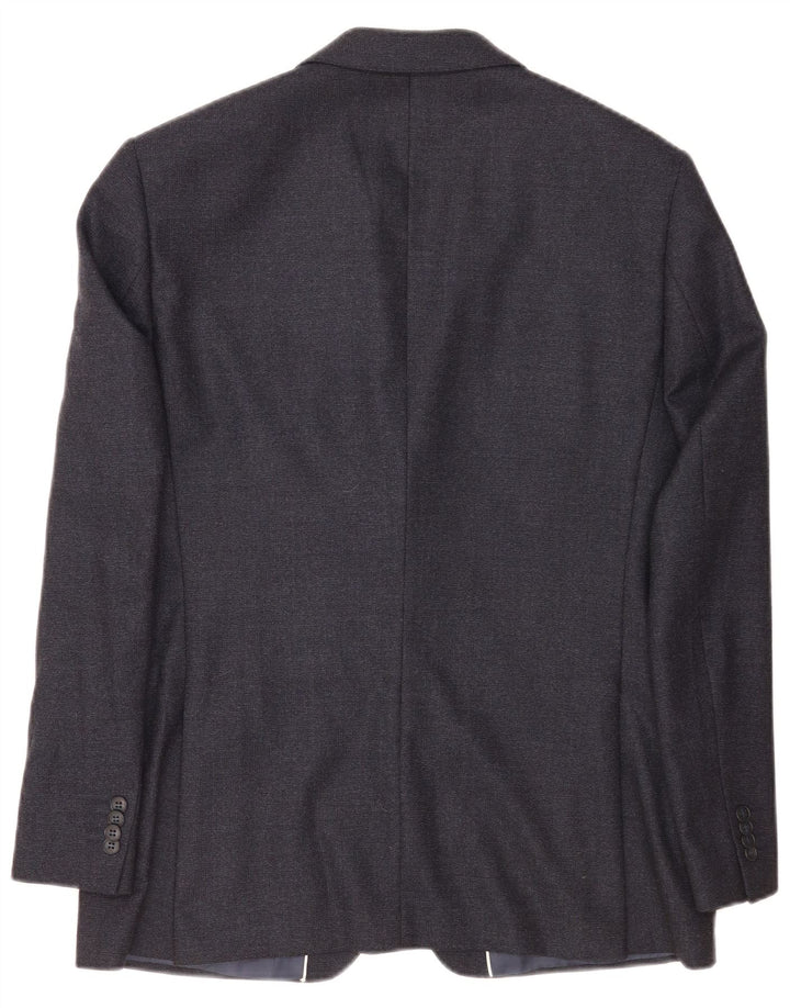 Daniel Hechter Veste blazer à 2 boutons pour homme UK 38 laine gris moyen