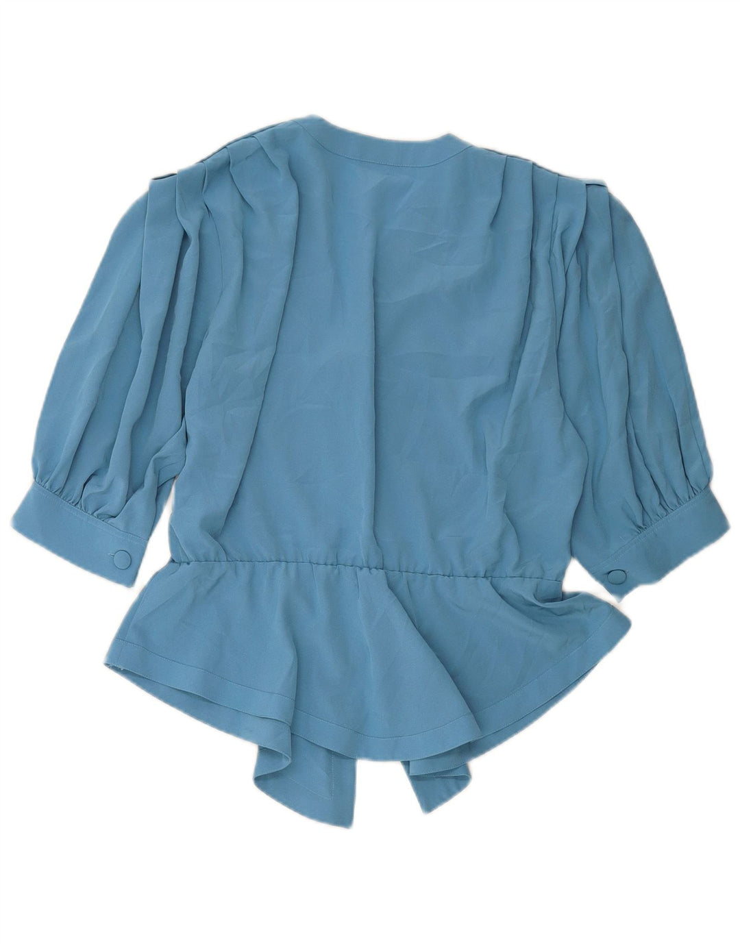 MARIO PUCCI CECCONI Chemisier à manches courtes pour femme IT 42 Bleu moyen