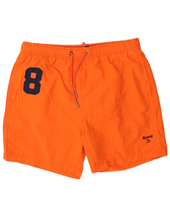 Superdry Short de Bain Graphique Homme Large Orange Polyester