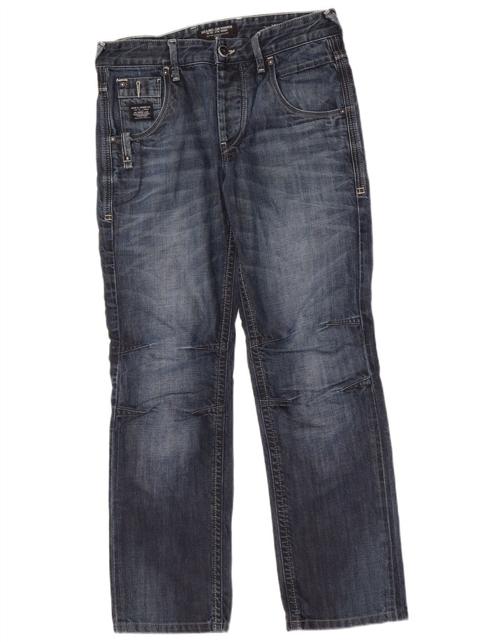 Jack & Jones Jean Droit Homme W30 L30 Bleu Coton