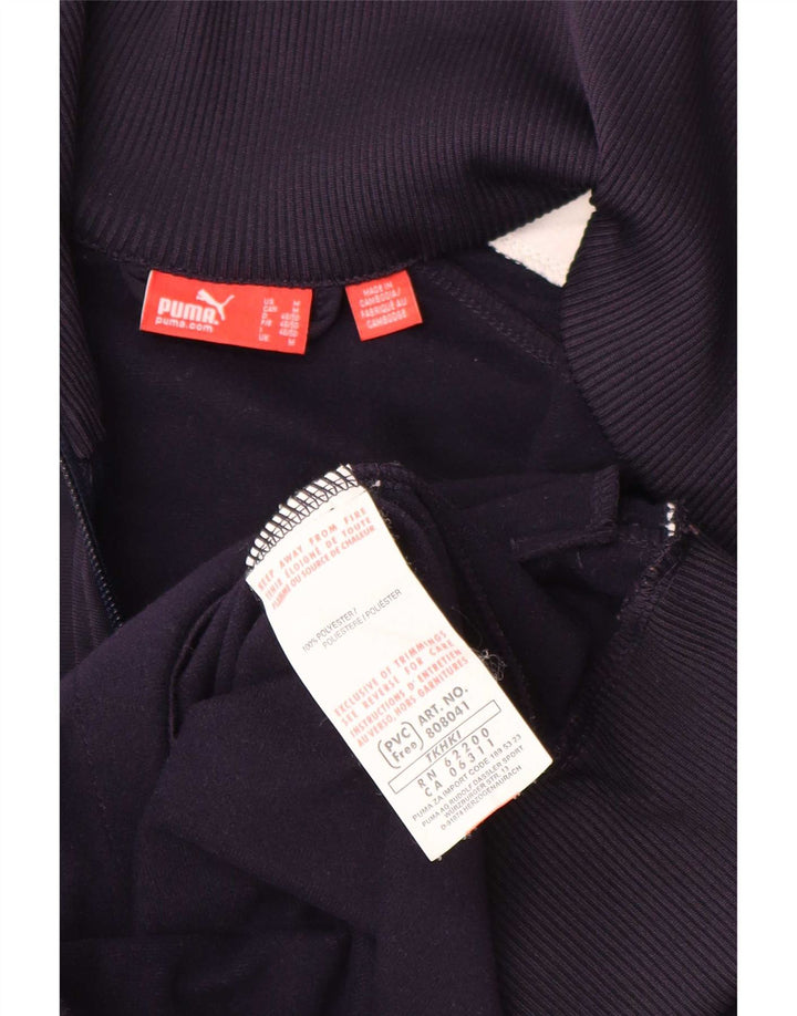 Puma Veste de Survêtement Homme Bleu Marine Moyen Polyester Colorblock