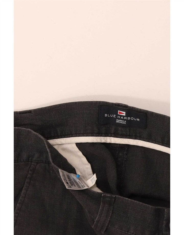 Marks & Spencer Short chino Blue Harbour W36 pour homme en lin bleu marine Taille L