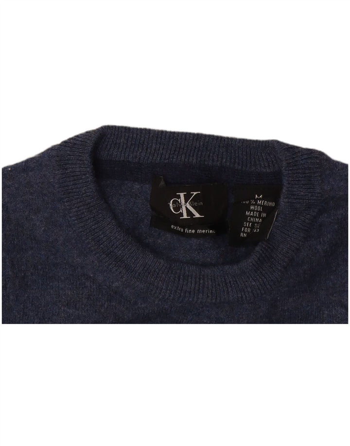 Calvin Klein Pull ras du cou pour femme UK 12 Bleu marine moyen