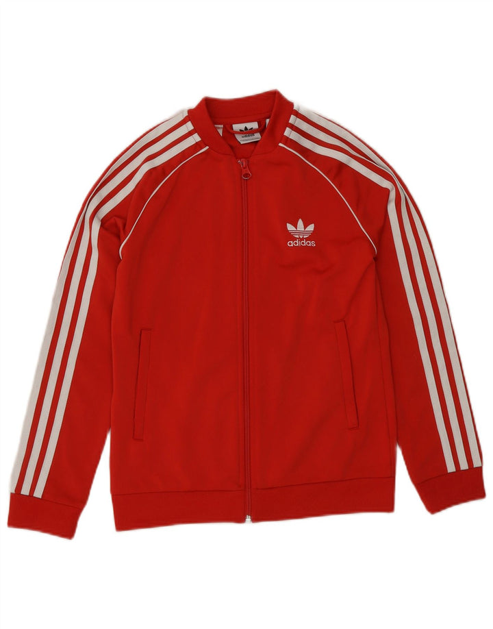 Veste de survêtement Adidas Garçon 9-10 ans Rouge Polyester