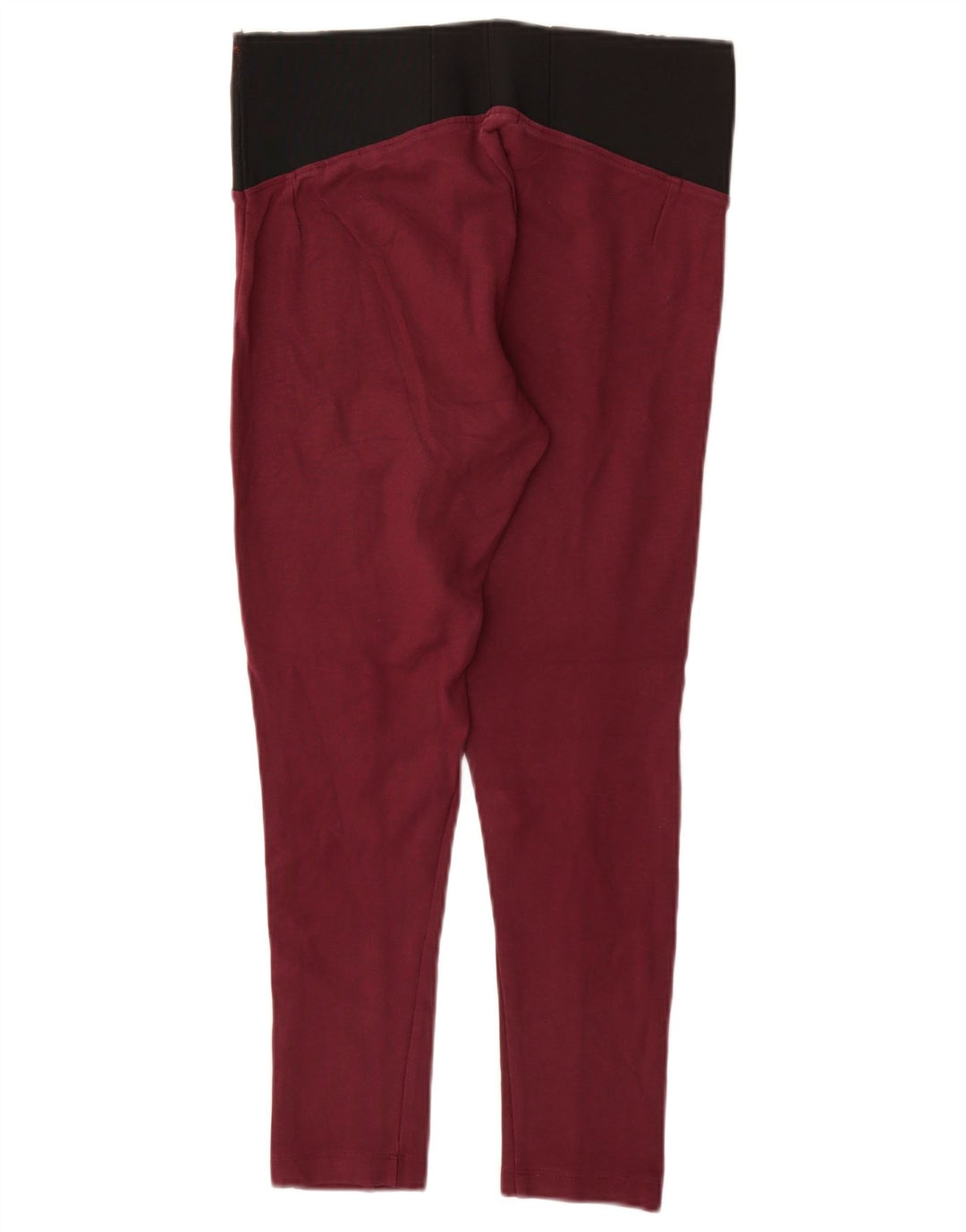 Marks & Spencer Leggings Femme UK 12 Viscose Bordeaux Moyen