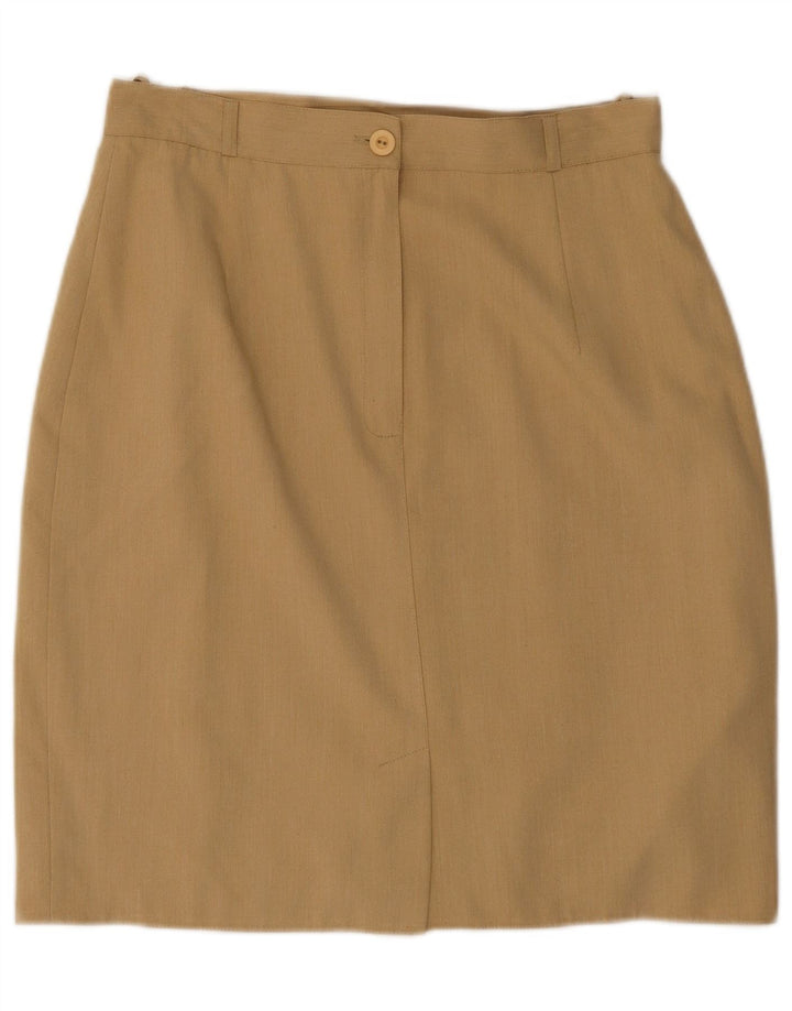 La Belle Jupe Droite Femme IT 42 Moyen W30 Beige Polyester