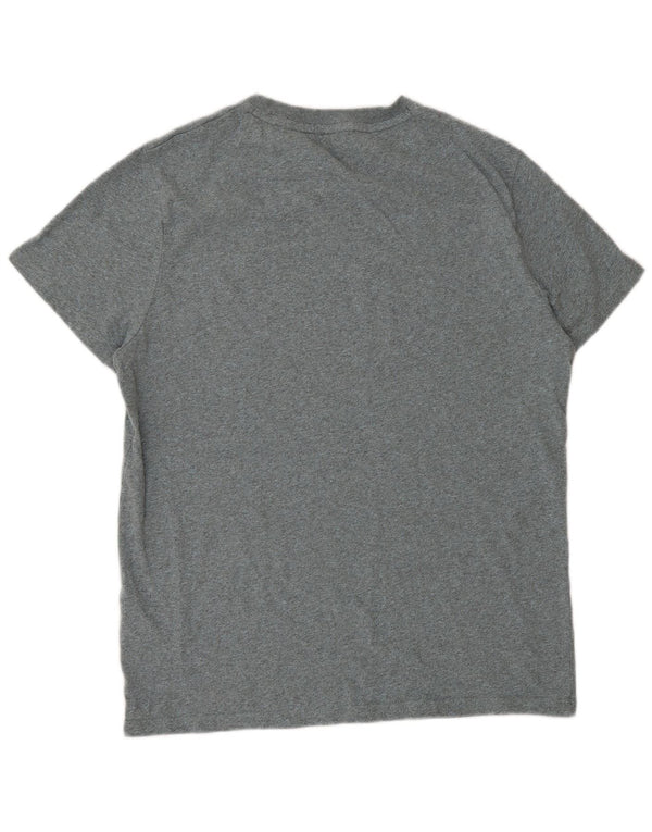 Superdry T-Shirt Top XL Gris Moucheté Coton Homme