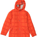 VINTAGE Veste de ski à capuche surdimensionnée pour femmes US 2 XS Nylon rouge