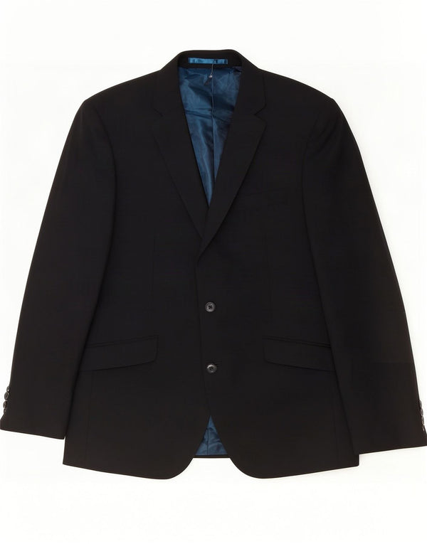 Marks & Spencer Veste blazer à 2 boutons pour homme UK 42 Grande laine noire