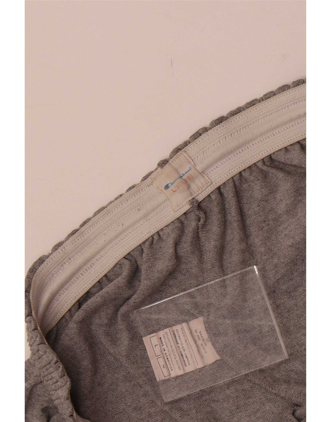Champion Short de Sport Homme Grand Gris Coton