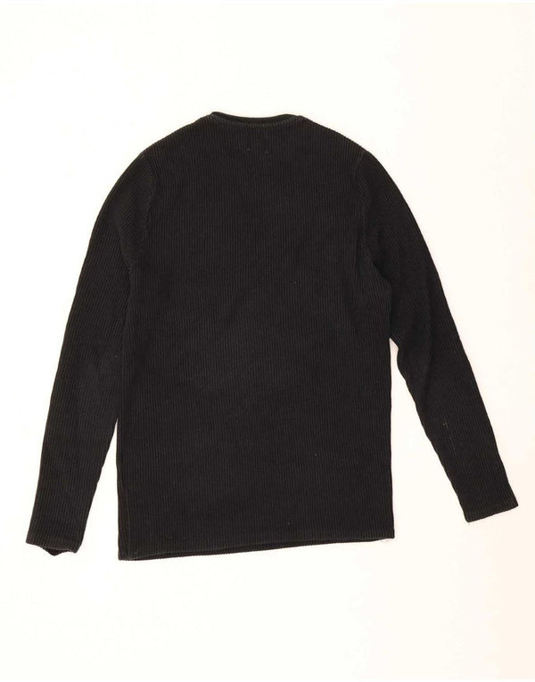Zara Homme Top Manches Longues Petit Coton Noir