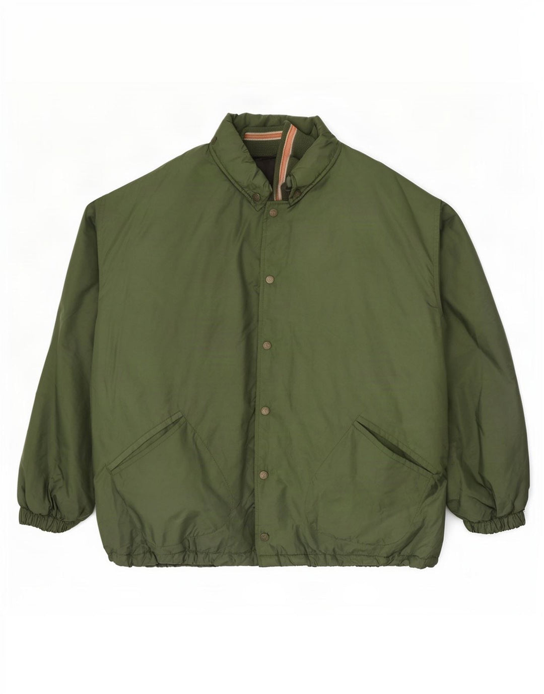 Tom Tailor Veste coupe-vent graphique coupe ample pour homme UK 40 Large Vert