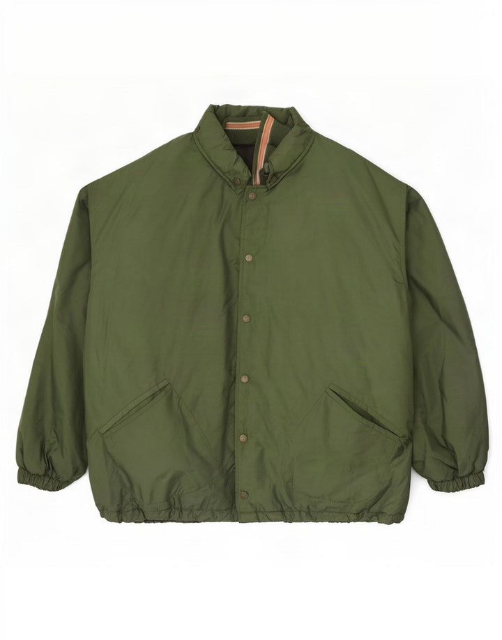 Tom Tailor Veste coupe-vent graphique coupe ample pour homme UK 40 Large Vert