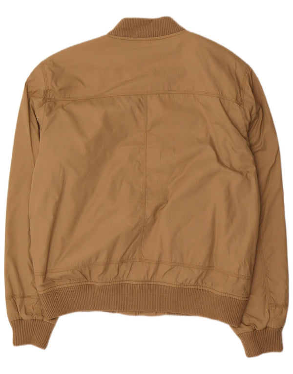 Zara Veste Bomber Militaire Homme UK 42 XL Nylon Beige