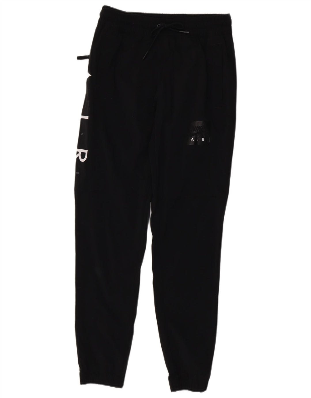 NIKE Pantalon de survêtement graphique pour hommes, petit, en nylon noir