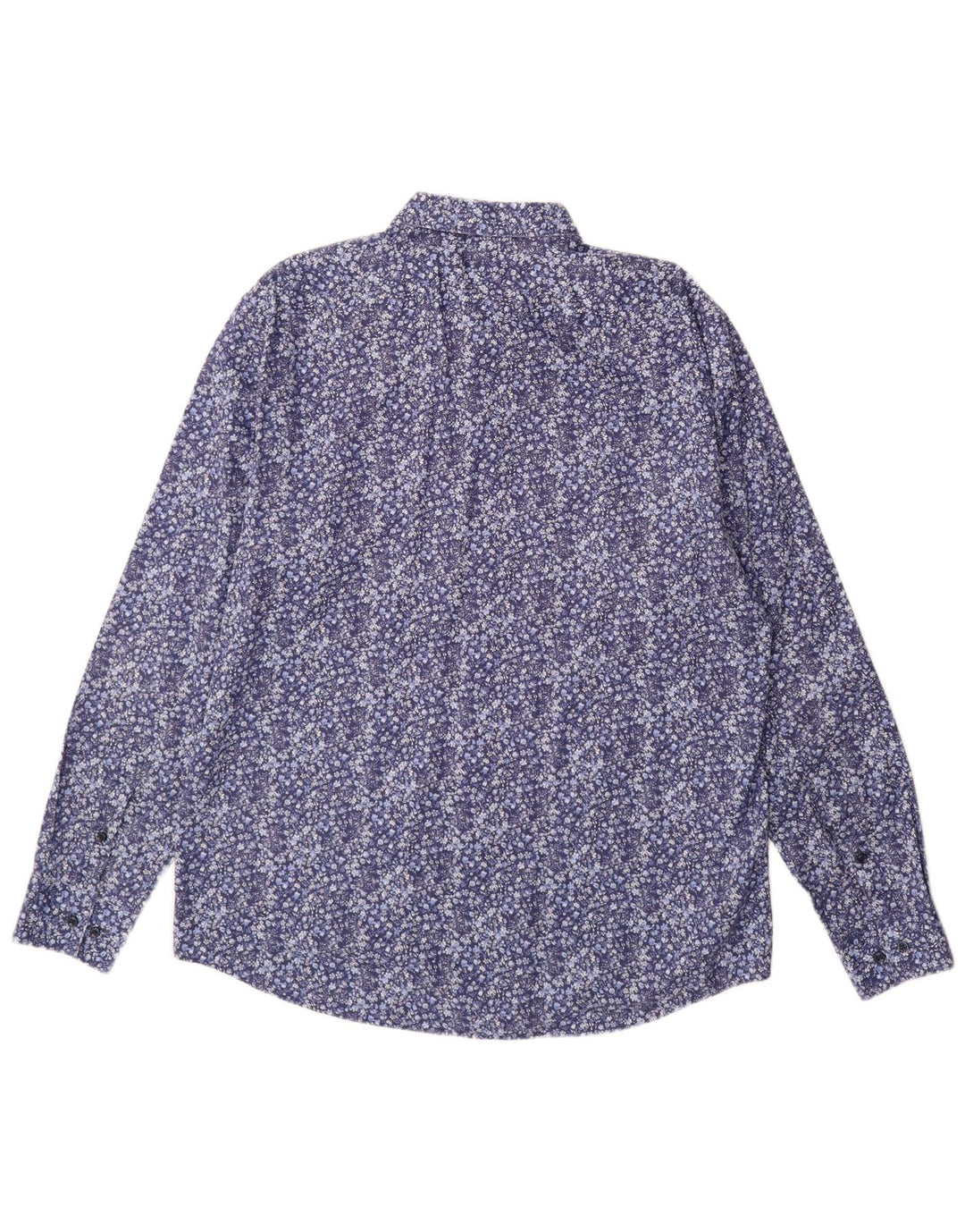 Hugo Boss Chemise Regular Fit Homme Taille 43 17 XL Coton Floral Bleu