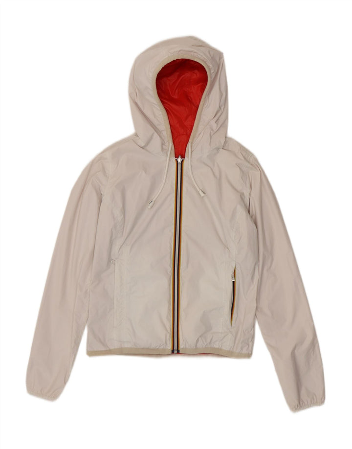 K-Way Veste réversible à capuche fille 8-9 ans Rouge Polyamide