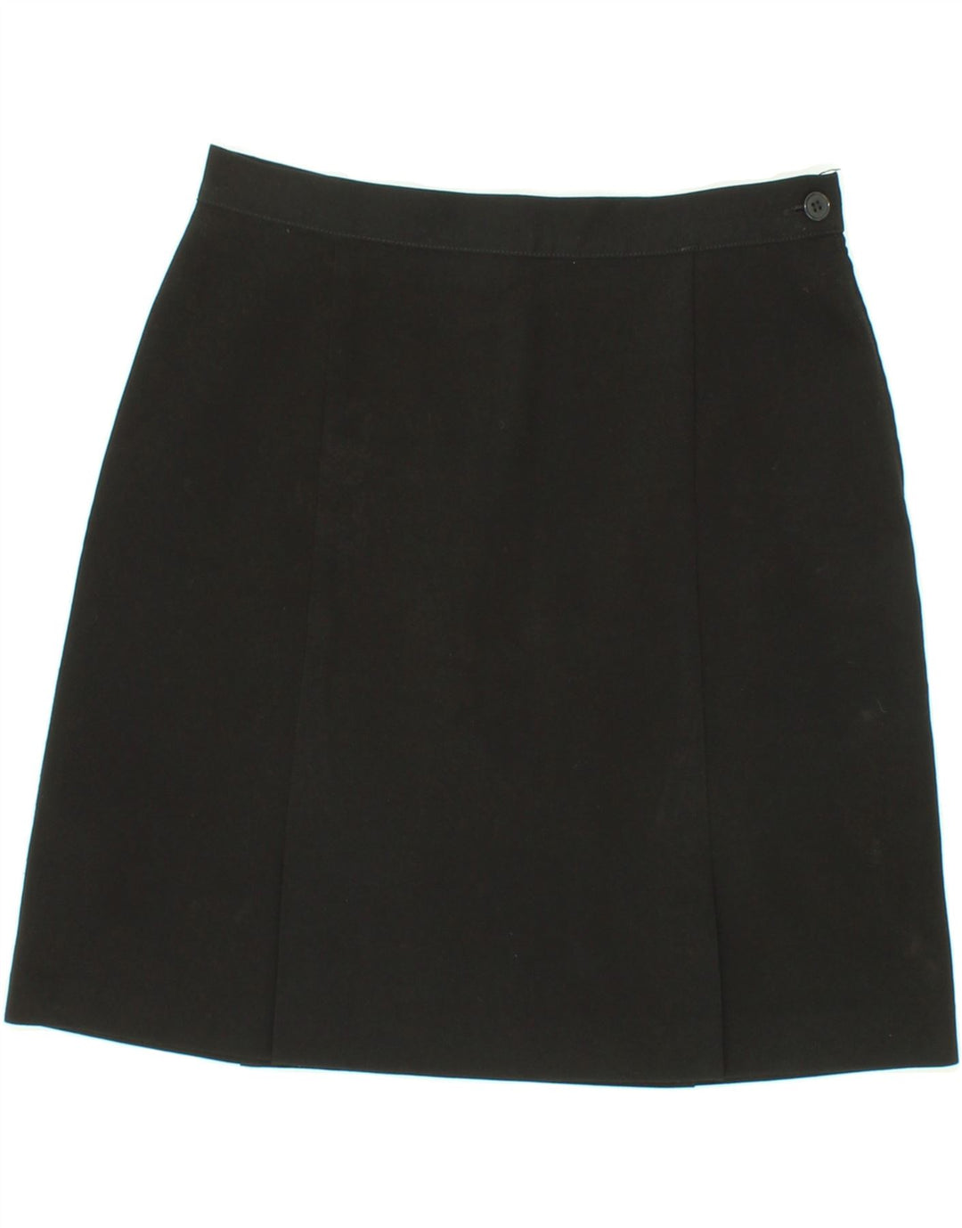 BENETTON Womens A-Line Skirt IT 42 Medium W28 Black Polyester Vintage Benetton and Second-Hand Benetton from Messina Hembry 