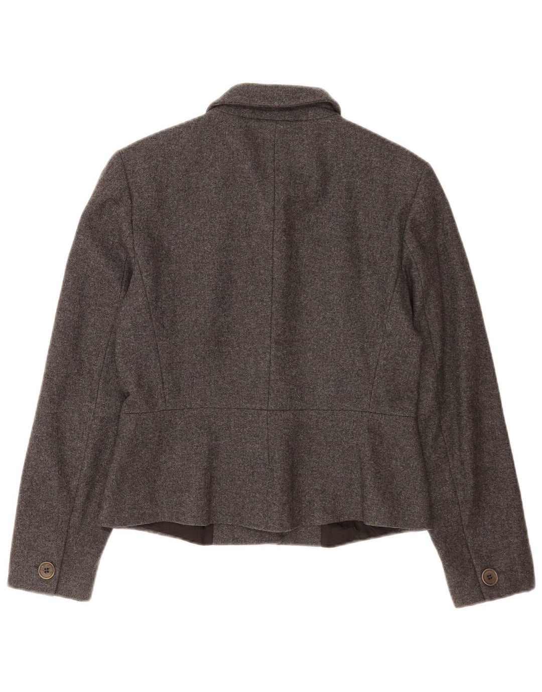 Sportmax Veste Blazer Femme UK 12 Gris Moyen Laine Classique