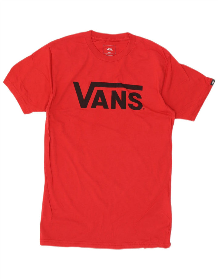 VANS T-shirt graphique coupe classique pour hommes, petit coton rouge