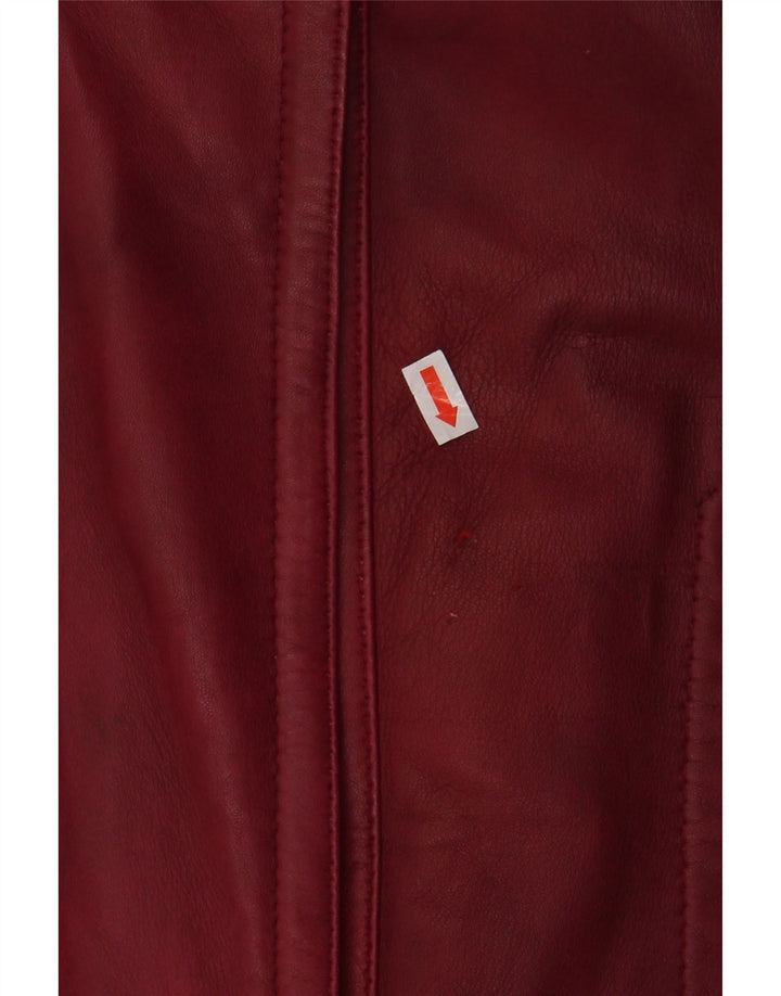 vintage Femme Veste Parka à capuche surdimensionnée EU 48 2XL Maroon