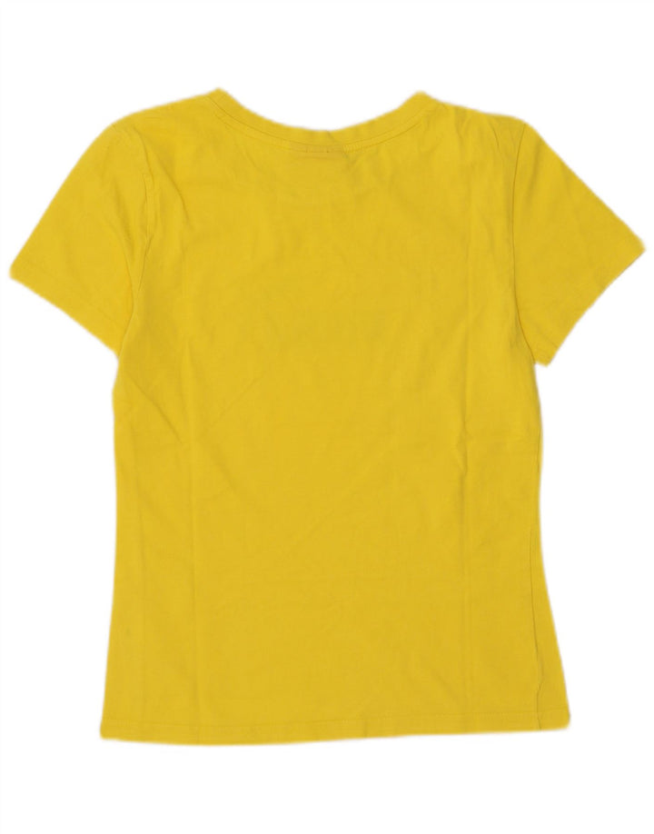 Puma T-shirt graphique pour femme UK 14 Jaune moyen