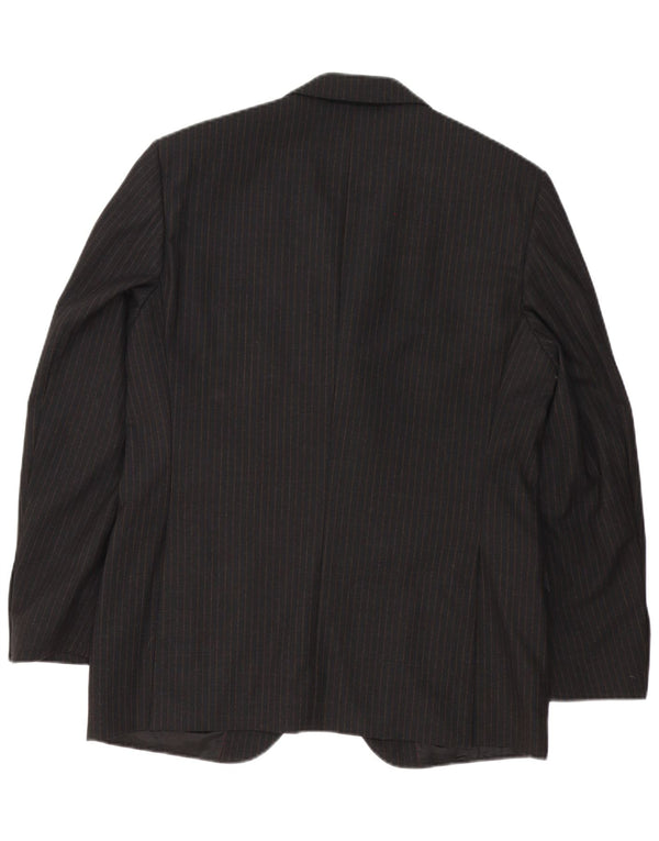 Ing Loro Piona & Co. Veste blazer à 3 boutons pour homme IT 50 Large Noir Rayé