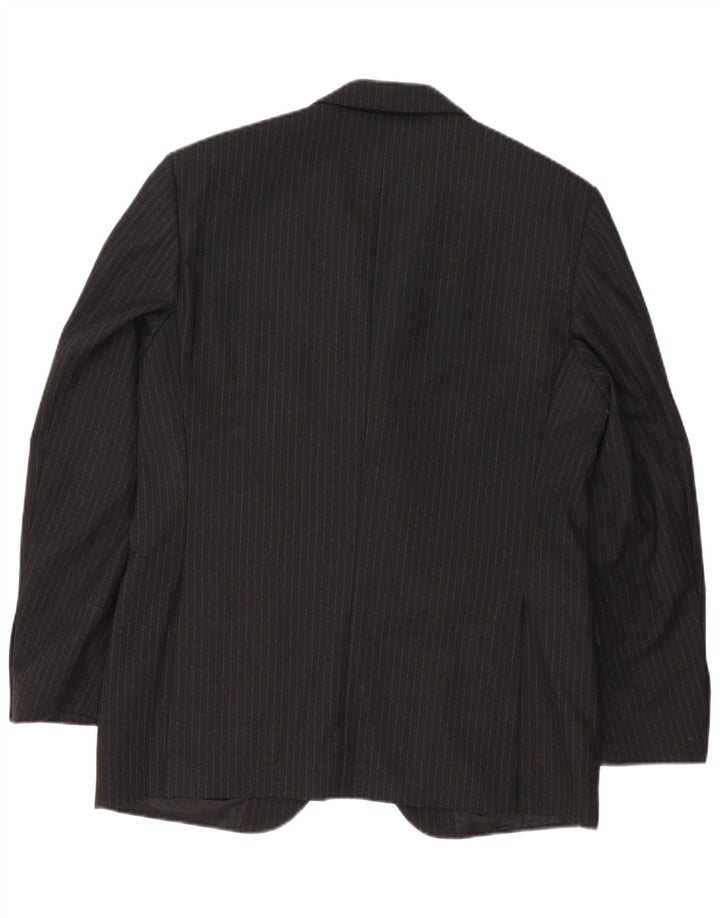 Ing Loro Piona & Co. Veste blazer à 3 boutons pour homme IT 50 Large Noir Rayé