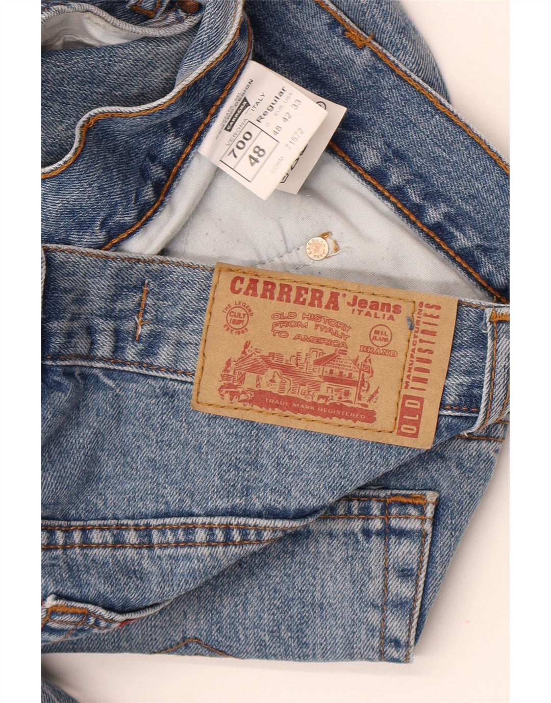 Carrera Jean 700 Slim Homme IT 48 Medium W32 L34 Bleu Coton
