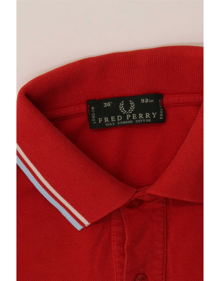 Fred Perry Polo Homme Petit Coton Rayé Rouge