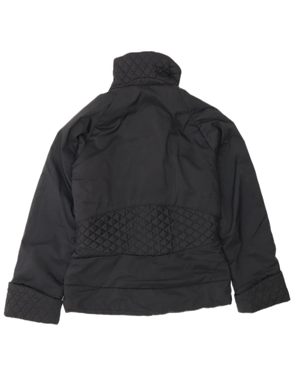 Adidas Veste bomber surdimensionnée pour femme UK 8 Petit Noir Polyester