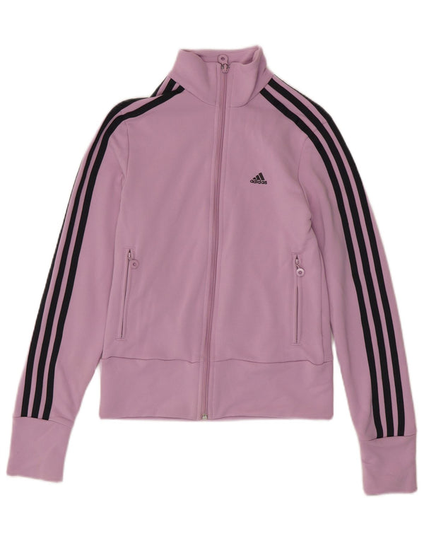 Adidas Veste de survêtement pour femme UK 8 Small Violet Polyester