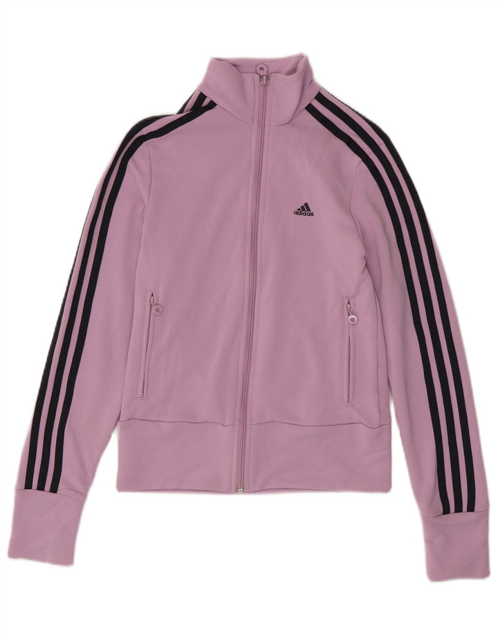 Adidas Veste de survêtement pour femme UK 8 Small Violet Polyester