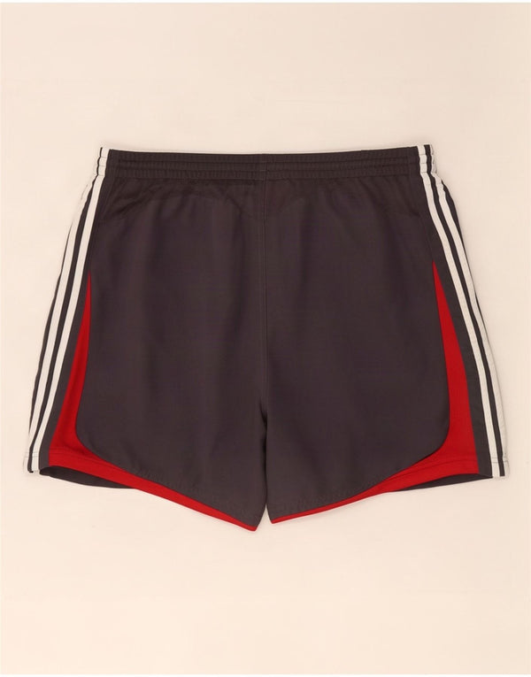 Adidas Short de sport pour homme 2XL Gris Colorblock Polyester