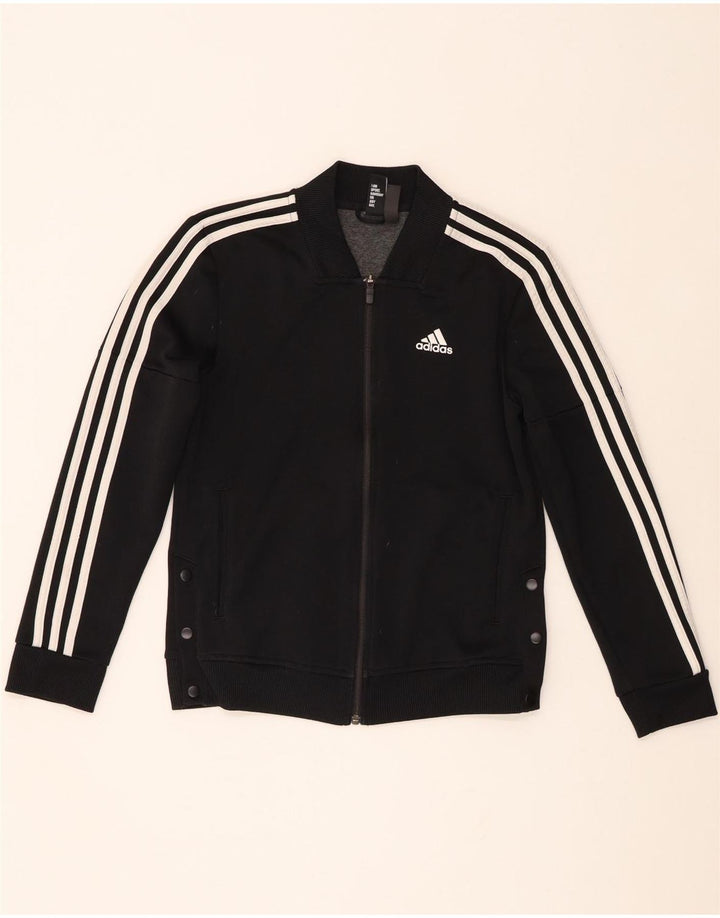 Adidas Veste de survêtement pour femme UK 8/10 Small Noir Colourblock